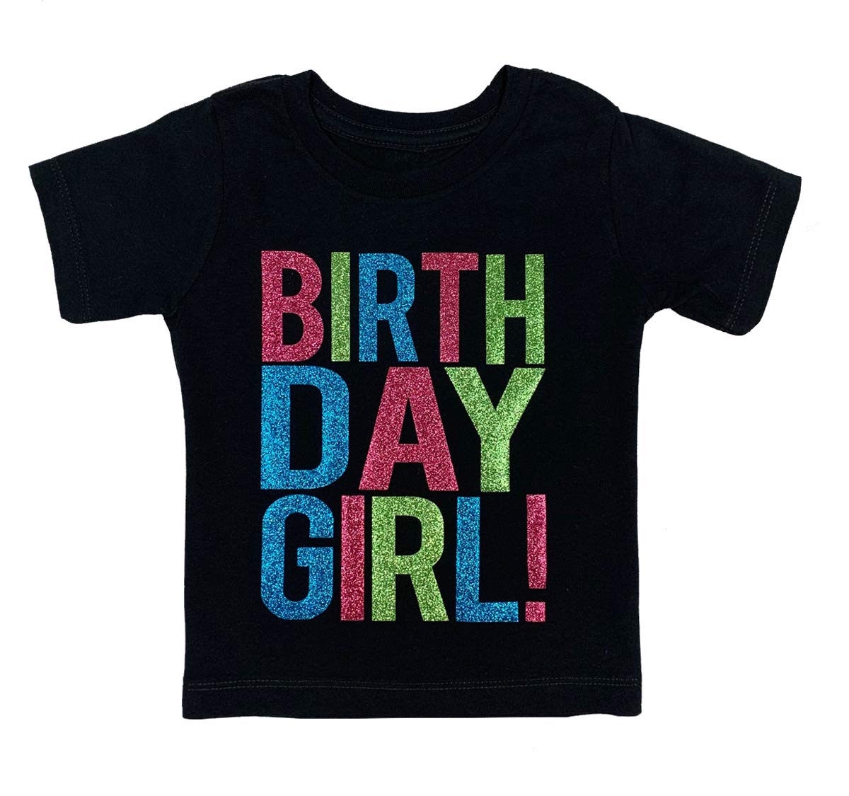 SoRock Birthday Girl Shirt Toddler Kids Glitter