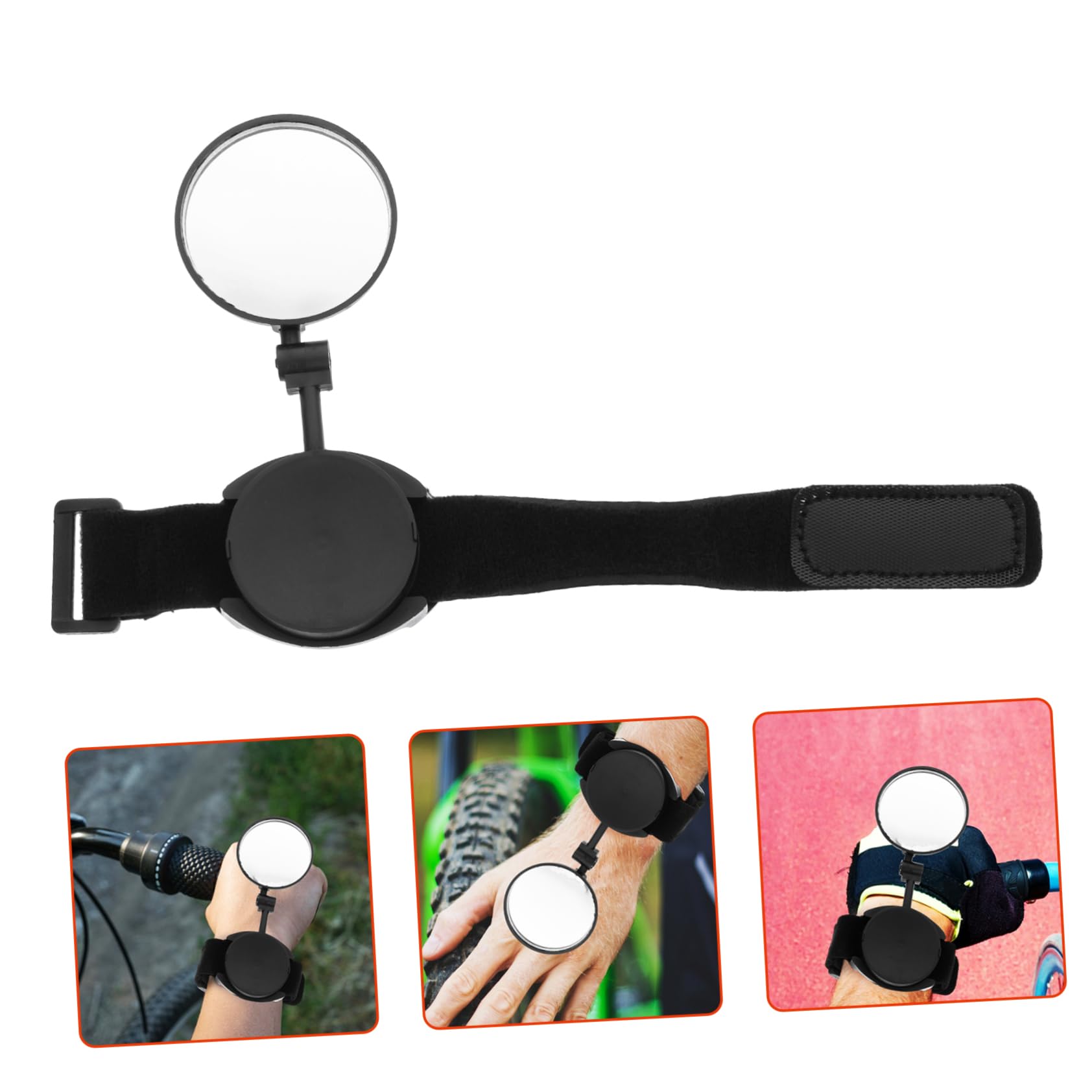 ifundom 3 Specchietto Retrovisore per con Bracciale Sicurezza e Visione Accessorio per Mountain Bike Design Resistente Ciclisti