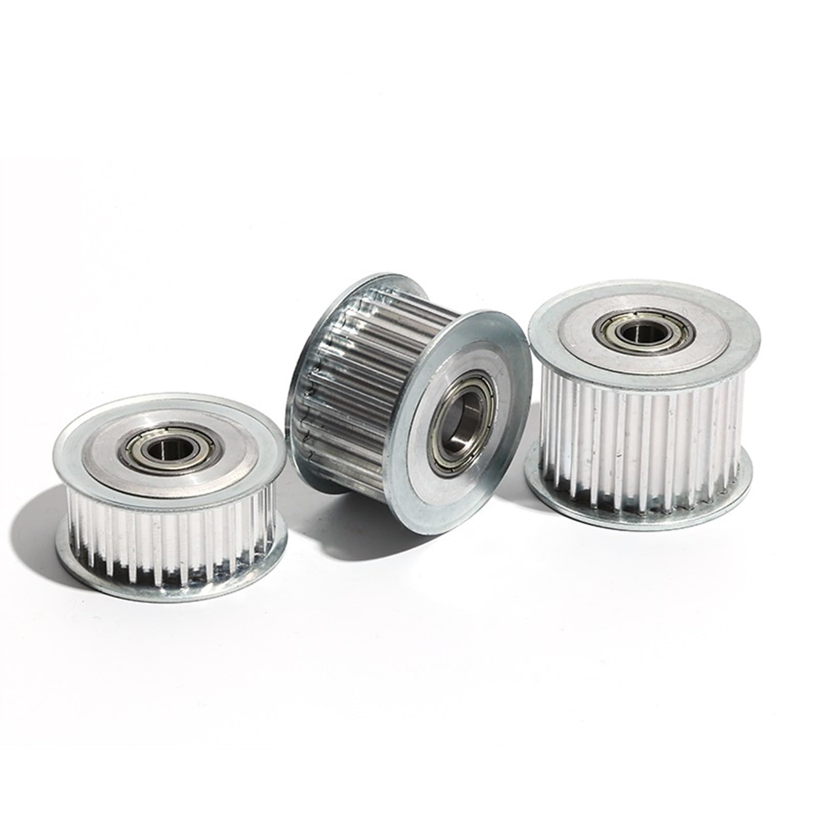 Durable 2pcs HTD5M 35T Idler Belt Pulleys, Width 16/21/27mm Bore 8/10/12/15mm Transmission Pulley with Teeth Gear Bearing Pulley (Size : 12mm, Style : Width27mm)