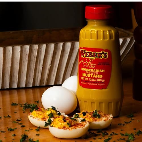 Miniatura 5 de Buffalo's Own Weber's Brand - Botella exprimible de mostaza de rábano picante de 12 onzas.