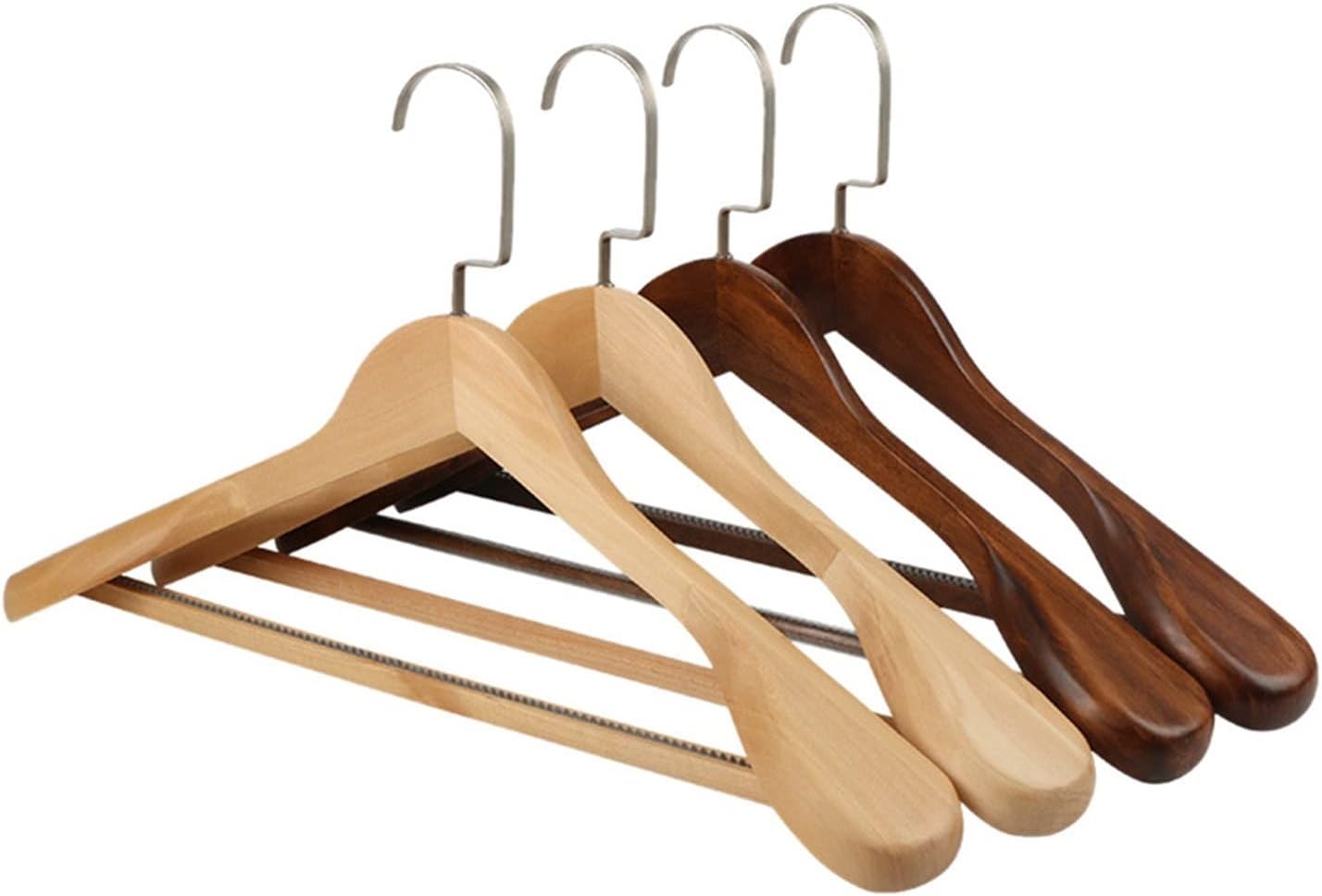 AOKLEY Wooden Coat Hangers Wide - Wooden Coat Hangers (Colour: G)