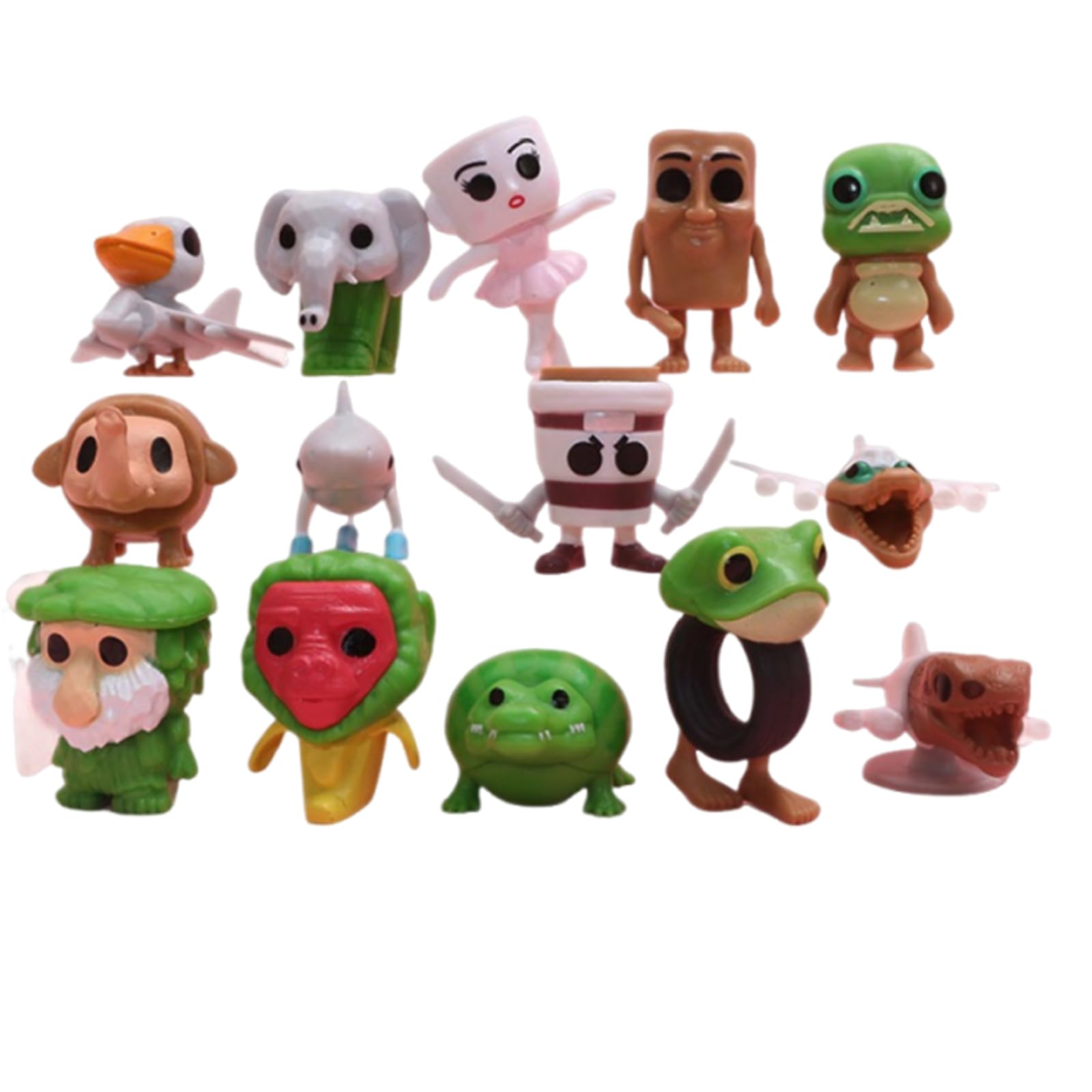 14 PCS Italian Brainrot Toys Set, Brainrot Figures Collection with Creative Characters, Italian Brainrot Inspired Miniatures for Kids, Office Decor, Desk Display and Gift Giving