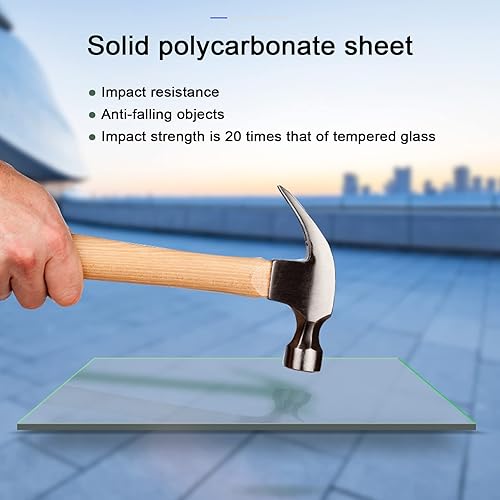 Miniatura 4 de Toldo para ventana de patio, puerta delantera al aire libre, patio, toldo para puerta de techo, toldo arqueado de policarbonato con soportes, varios