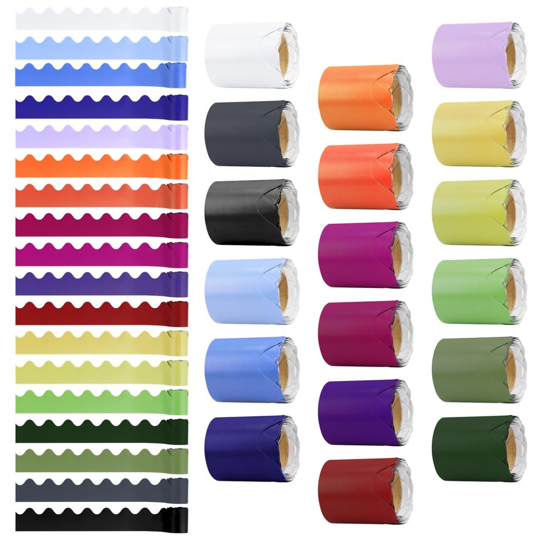 Bordures colorées pour tableau de salle de classe et bureau lot de 18 rouleaux
