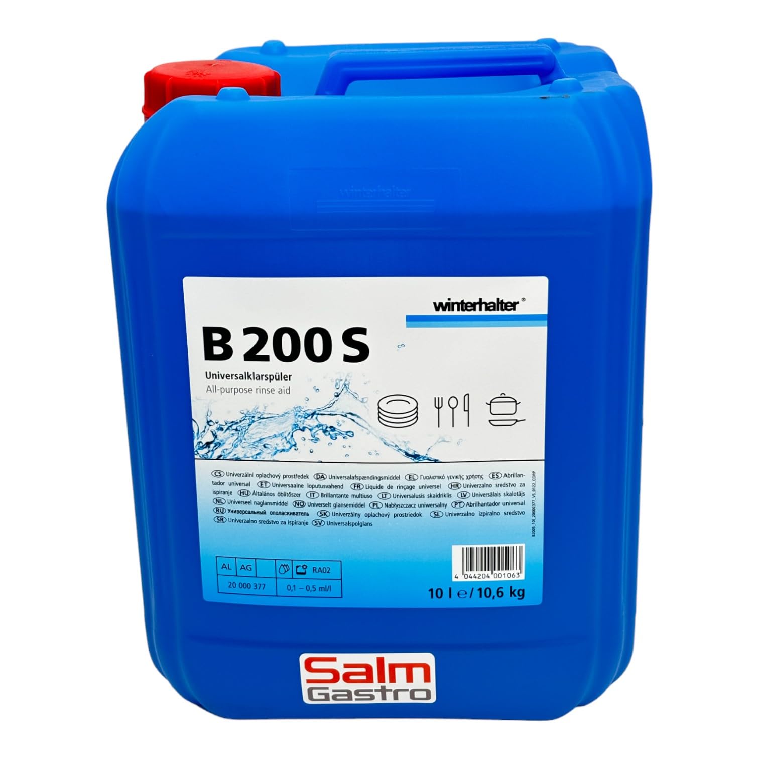 Winterhalter B 200 S Universal-Klarspüler, 10 Liter Kanister
