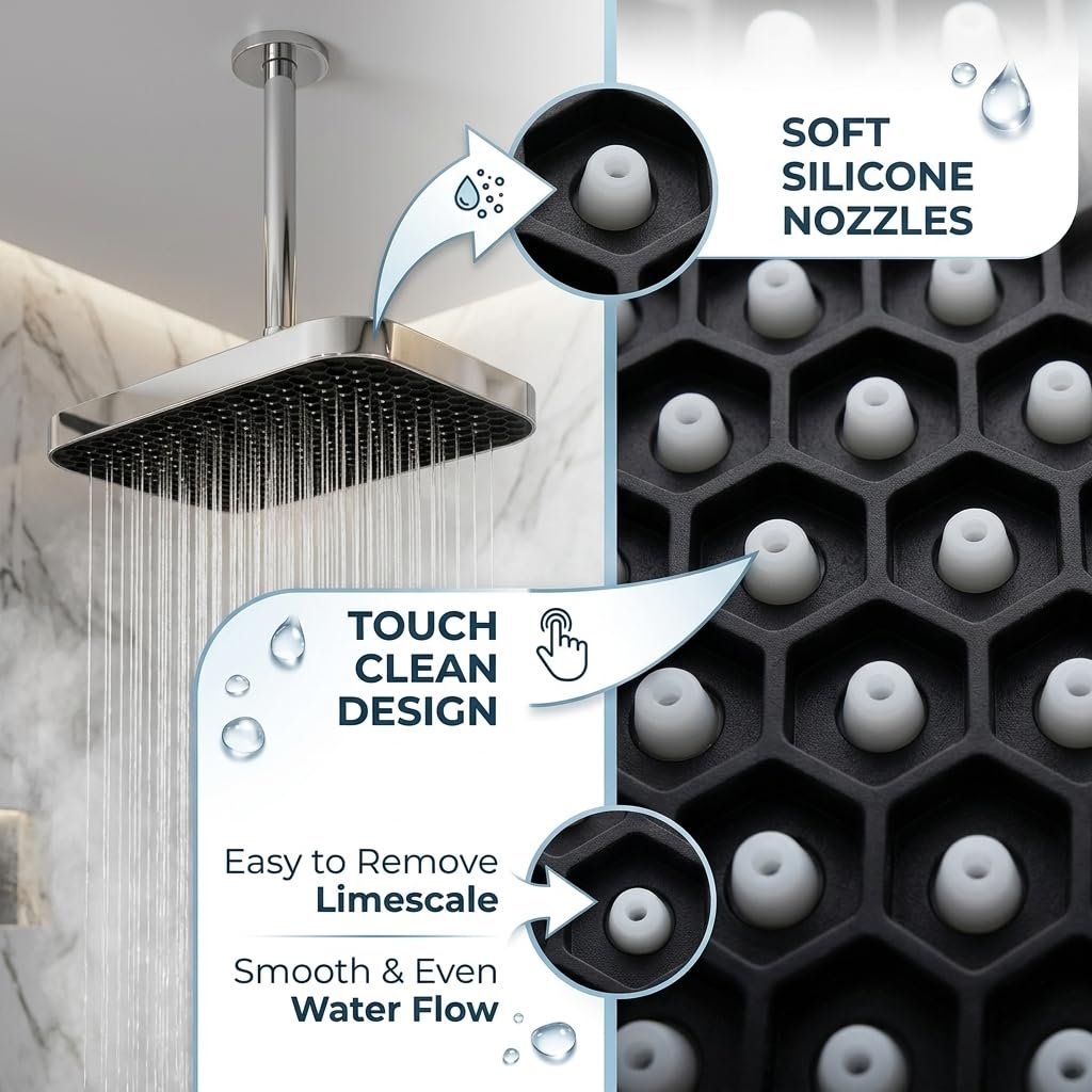 Backline Rainfall Shower Head - Wide Spray, Chrome -7 Backline Rainfall Shower Head - Wide Spray, Chrome -7