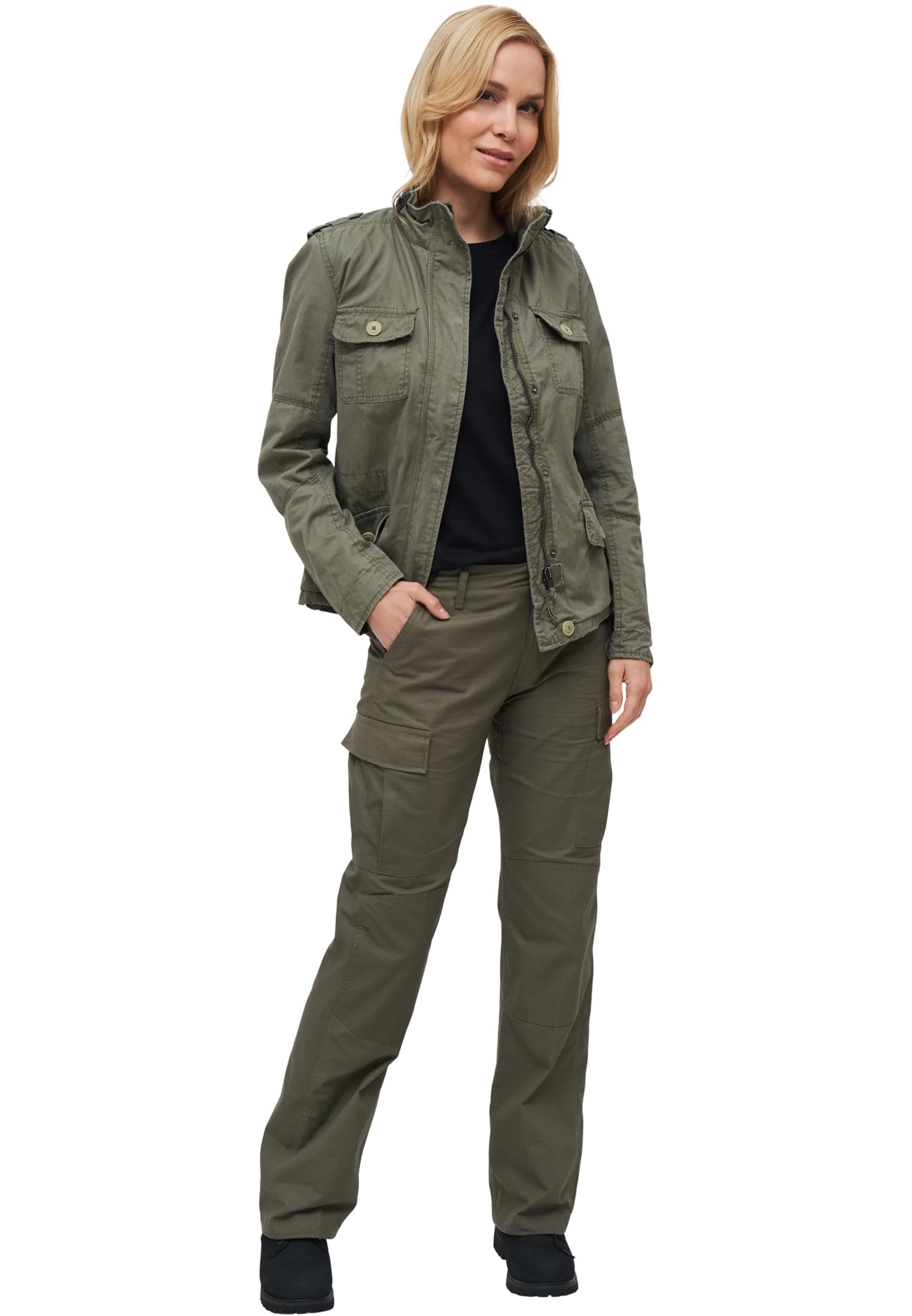 Brandit Ladies Britannia Jacket Donna Giacca di mezza stagione nero