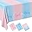 Gatherfun Gender Reveal Party Supplies Disposable Tablecloth Plastic Waterproof Table Cover for Boy or Girl Gender Reveal Party Baby Shower Birthday Decorations, 3 Pack 54X108inch