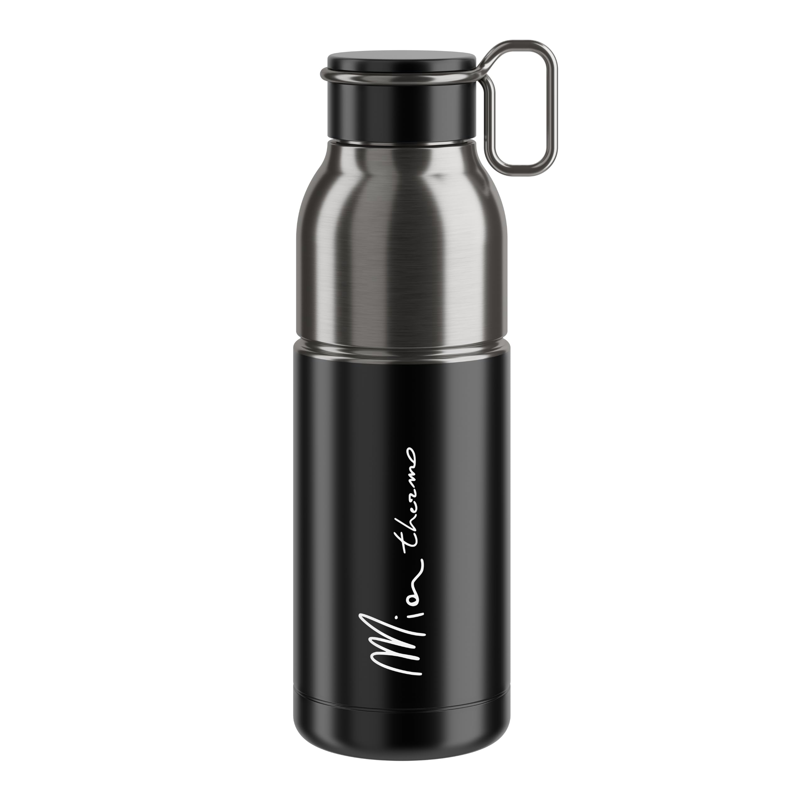 ELITE BIDON TERMO 550ml NEGRO/PLATA