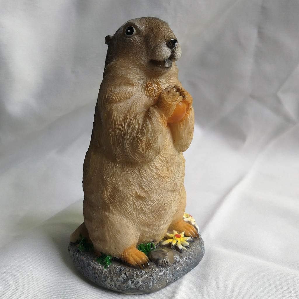 Statua ogrodowa trawnik ozdoba zwierzę ogród statua rzeźba żywica trawnik ozdoby dekoracja wewnątrz na zewnątrz figurki na patio podwórko i dom - marmot