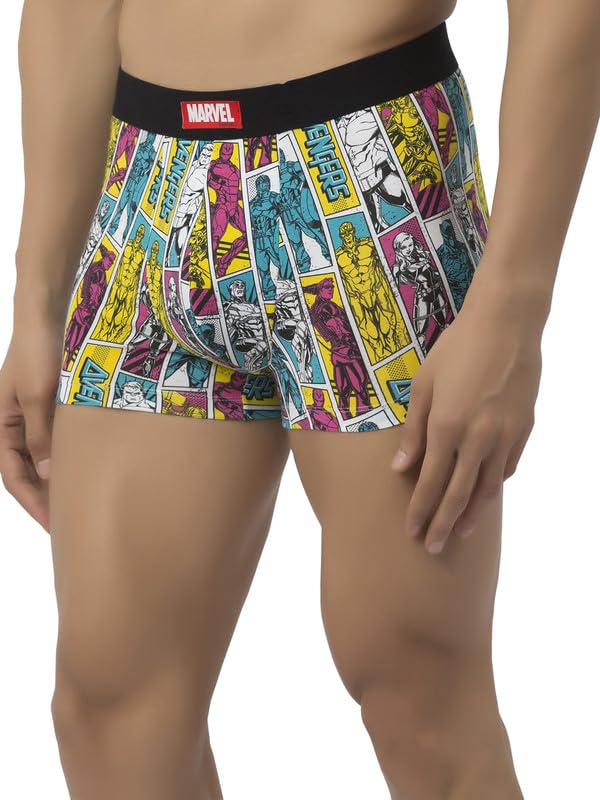 Image of John Players Infinity Heroes Cotton Trunk Underwear for Men in Multicolour
