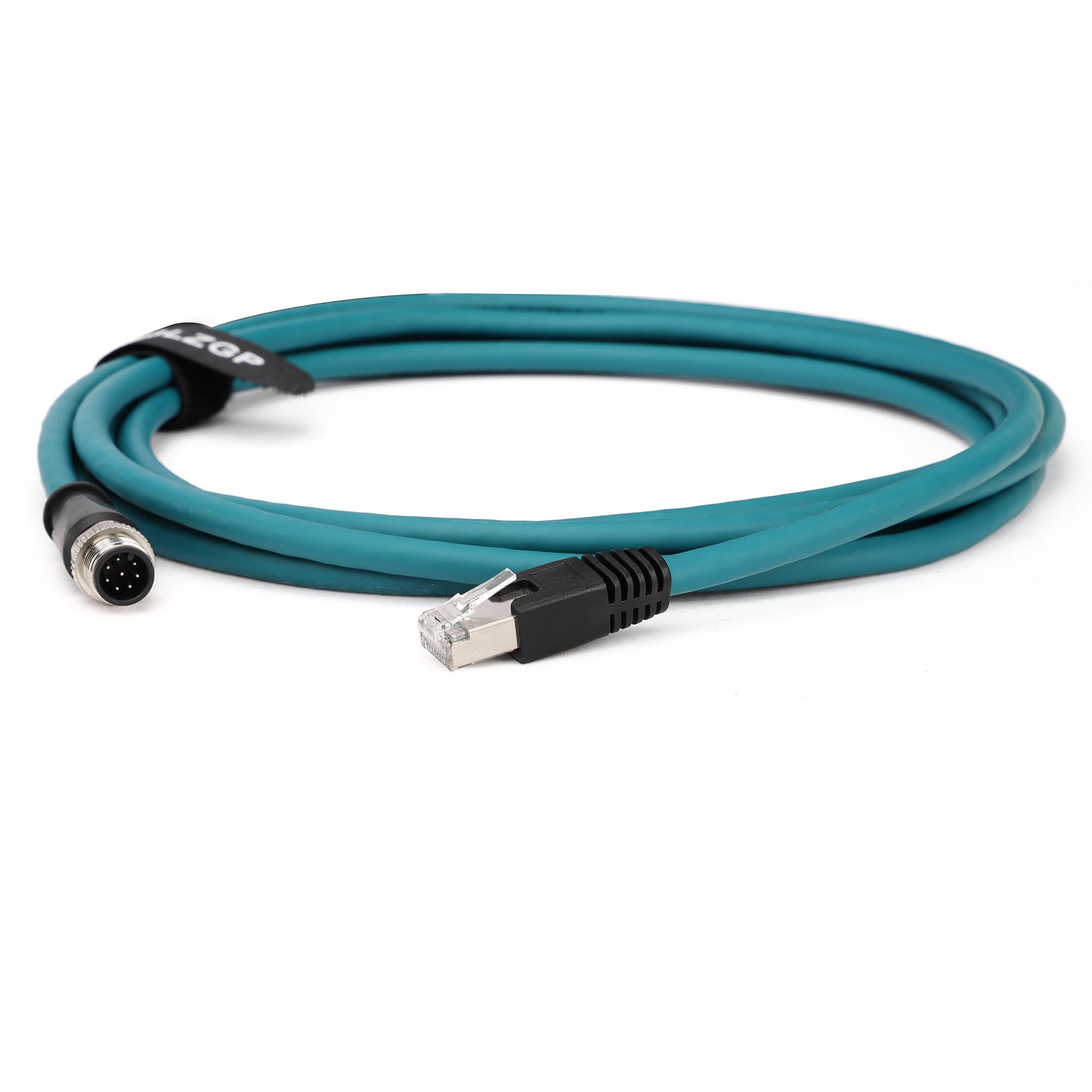 Cavo schermato Ethernet M12 8 poli A-Code RJ45 Ethernet Cat-6 per Cognex DMR200 500 ISM1400 (8 m)