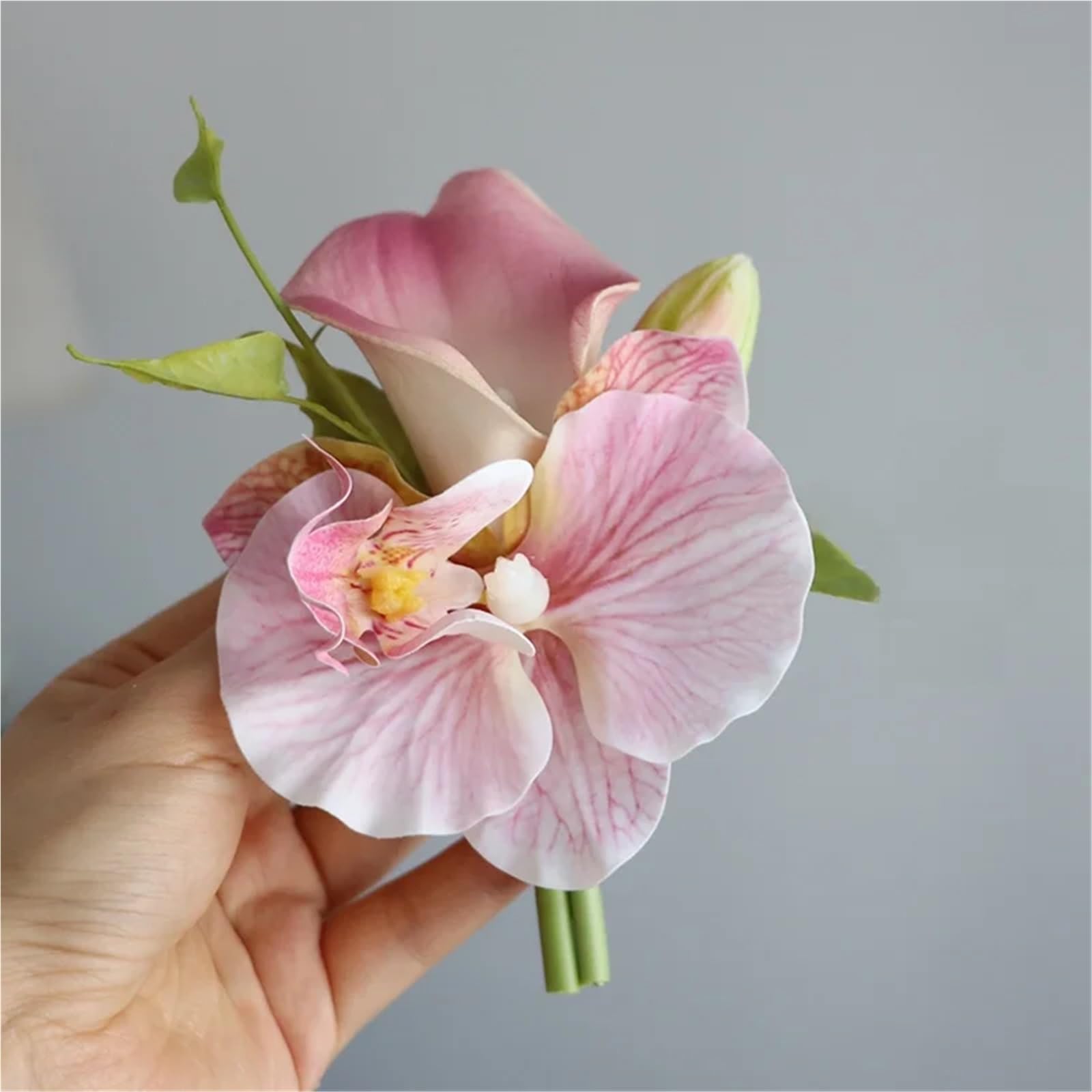 Ansteckblume BräUtigam Lilien-Orchideen-Hochzeits-Boutonniere for Trauzeugen, Brautjungfern und Bräute | Wrist flower