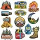 Patches Qpout 12 Stück für Camping und Outdoor-Aktivitäten