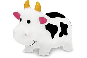 DolliBu Moo Moo Brown Cow Bath Buddy Water Squirter