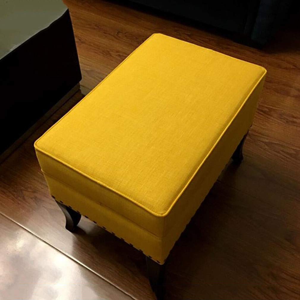 Ottoman de rangement en lin d'inspiration scandinave modèle A01