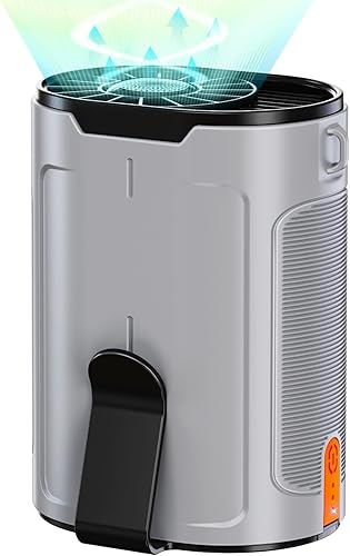 Miniatura 1 de Ventilador portátil AI 2025 recargable, 4 velocidades 6600 RPM flujo de aire fuerte, ventilador de cintura personal con hasta 25 horas de tiempo de