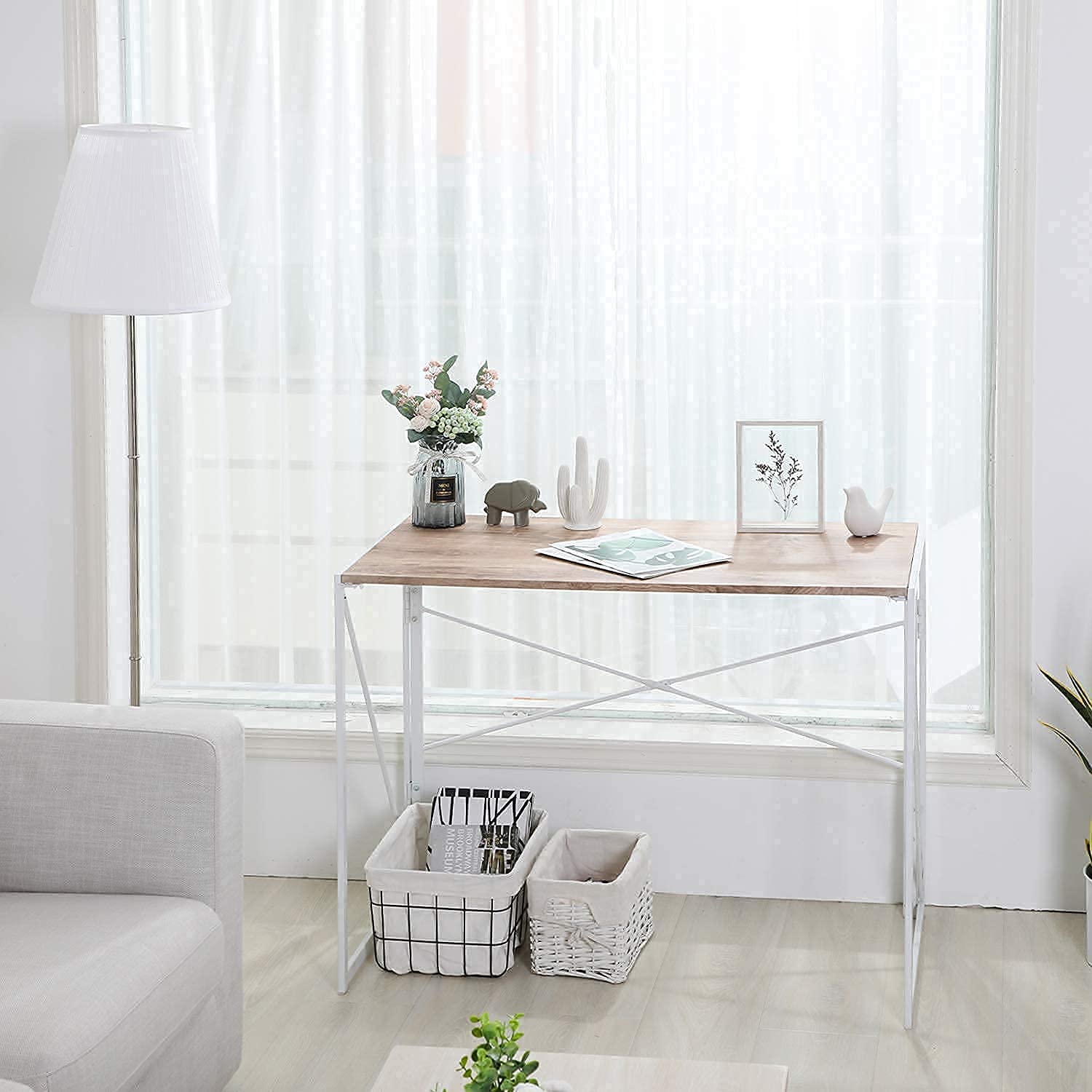 Buy Folding Computer Desk NoAssembly Simple Study Desk Writing Table