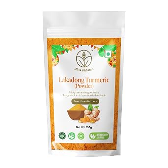 Shiva Organic Lakadong Turmeric Powder - 3.52 oz 100g High Curcumin | Shiva Organic Lakadong Turmeric Powder - 3.52 oz 100g High Curcumin