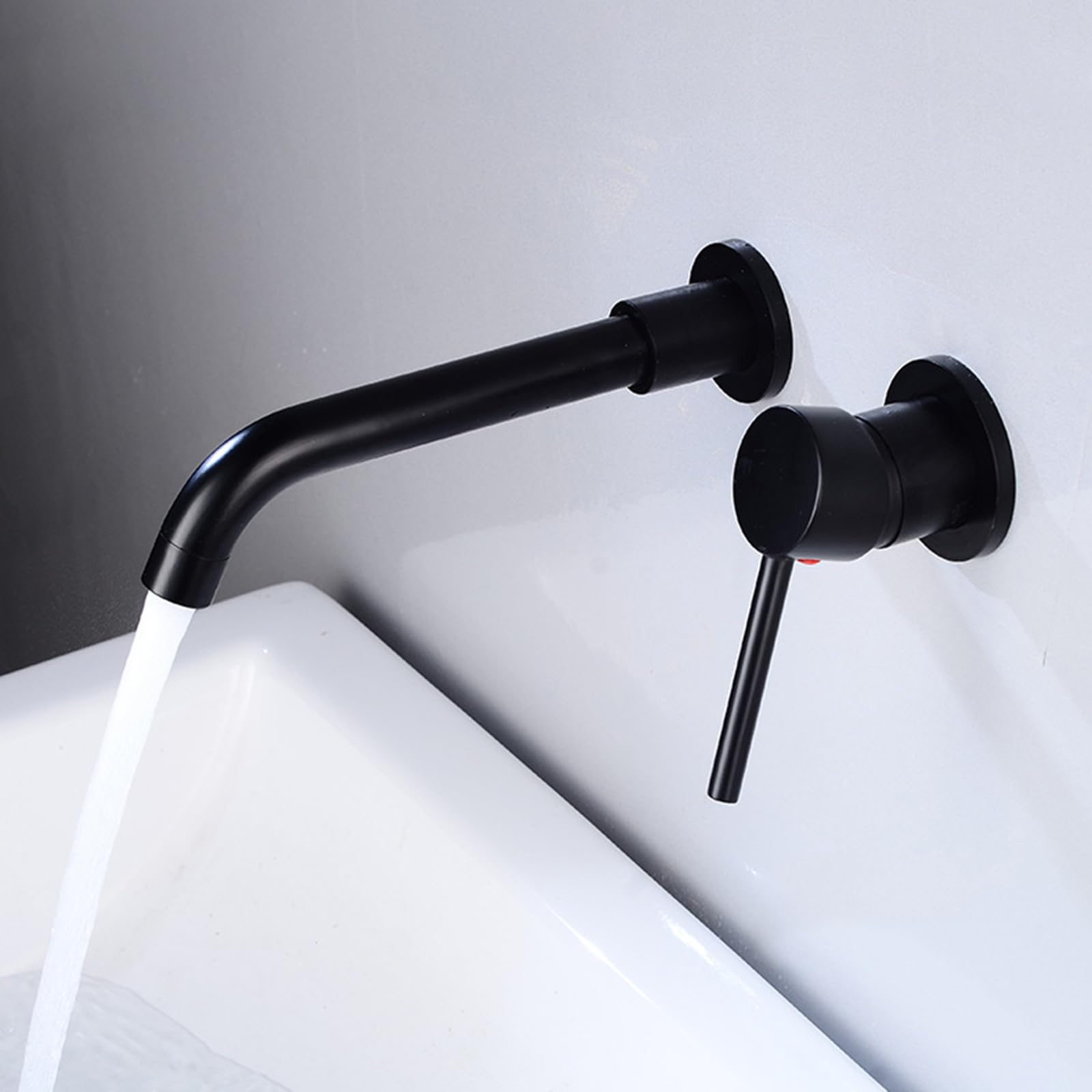Mezclador de cocina empotrado LWX grifo de pared oculta para lavabo