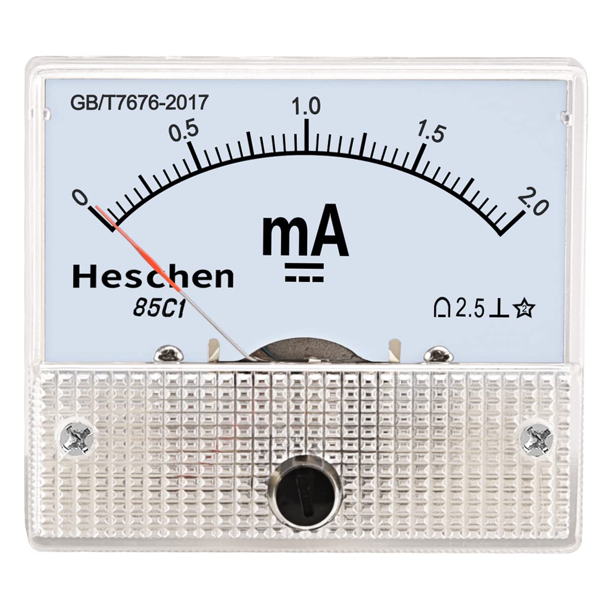 Analoger Stromzähler DH-670 - Amperemeter DC 0-1mA Klasse 2.0