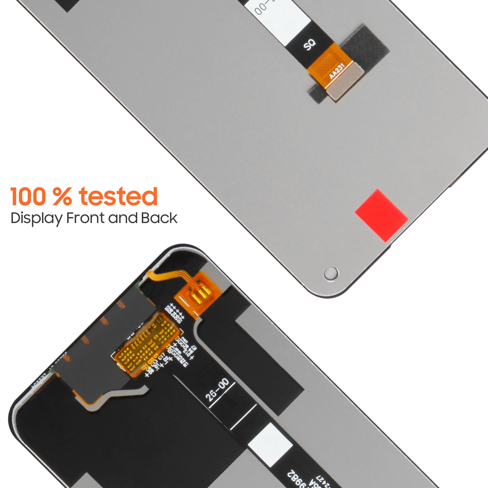 AGCUT Display LCD per Realme 8 5G Schermo LCD per Oppo Realme 8 5G RMX3241 6,5 pollici Schermo di Ricambio Schermo Digitalizzatore Touchscreen Full Assembly + Riparazione Kit, Nero