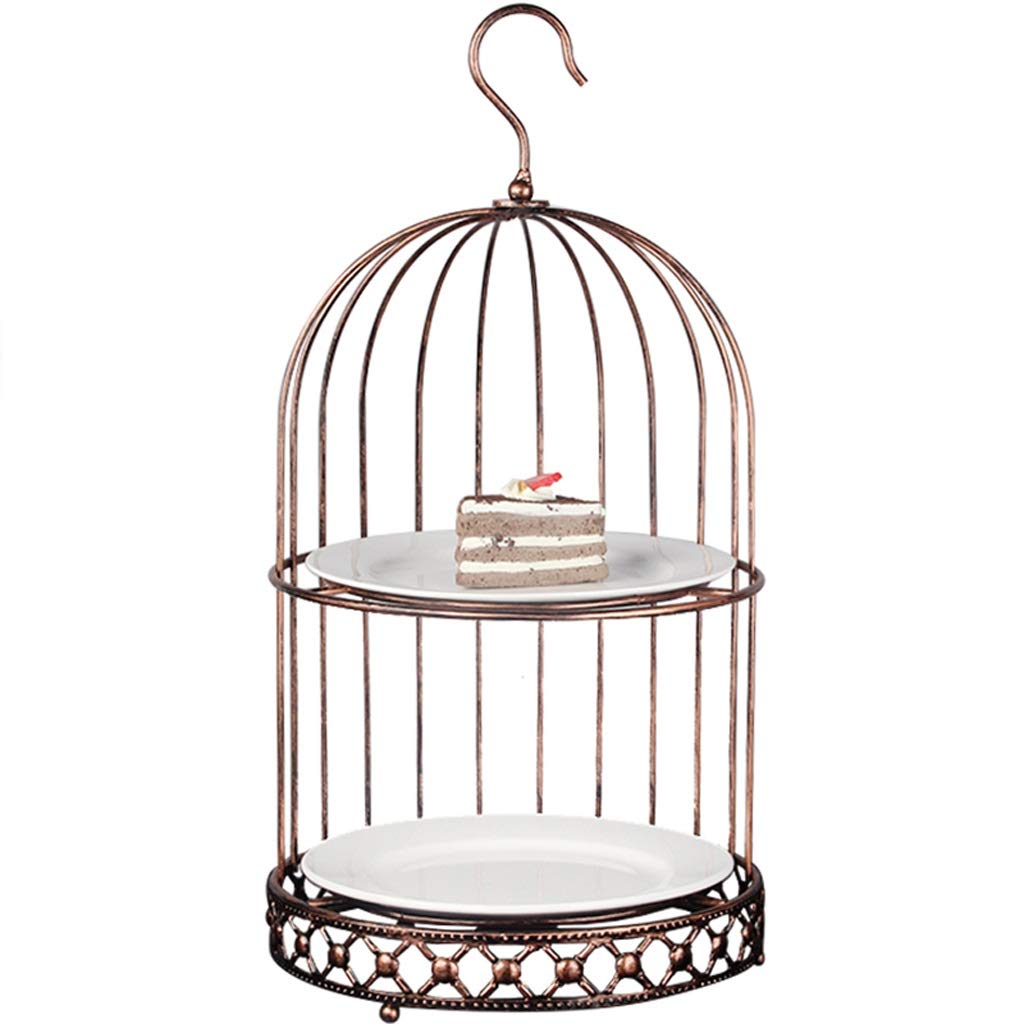 Plateau présentoir à Fruits Cage à Oiseaux en Fer forgé Finition Artisanale