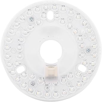 GLOGLOW Ceiling Fan LED Light Replacement, 4.9 inch Retrofit LED Light Engine with 3 Color Temperatures, Dimmable High Brightness LED Panel for Flush Mount Ceiling Fan Lights, Energy Saving