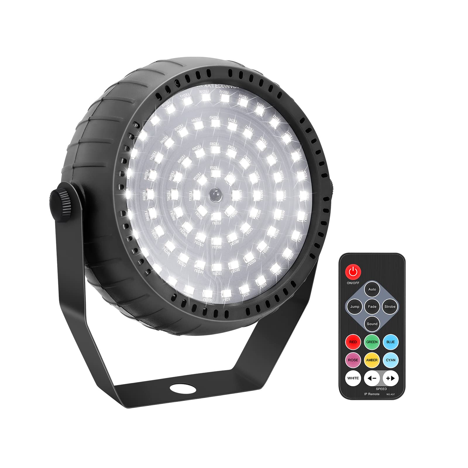 Telbum White Strobe Lights Halloween Super Bright 78 LEDs Strobe Light for Parties Sound Activated Mini DJ Strobe Light with Remote Control, Best for Room Stage Party Dance Wedding