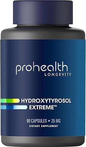 Miniatura 9 de ProHealth Hydroxytyrosol Extreme - Paquete de 2 con Olea25 (90 cápsulas vegetarianas) (extracto orgánico de hoja de olivo)