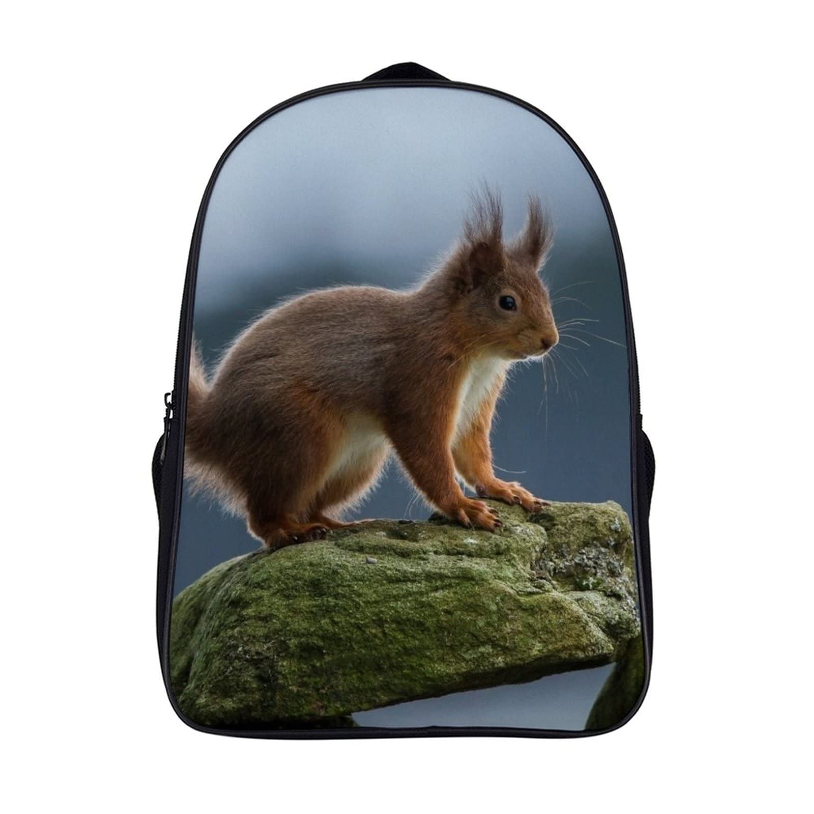 Mochila escolar unisex de ardilla 3D con medidas 40x28x16cm para adolescentes 7