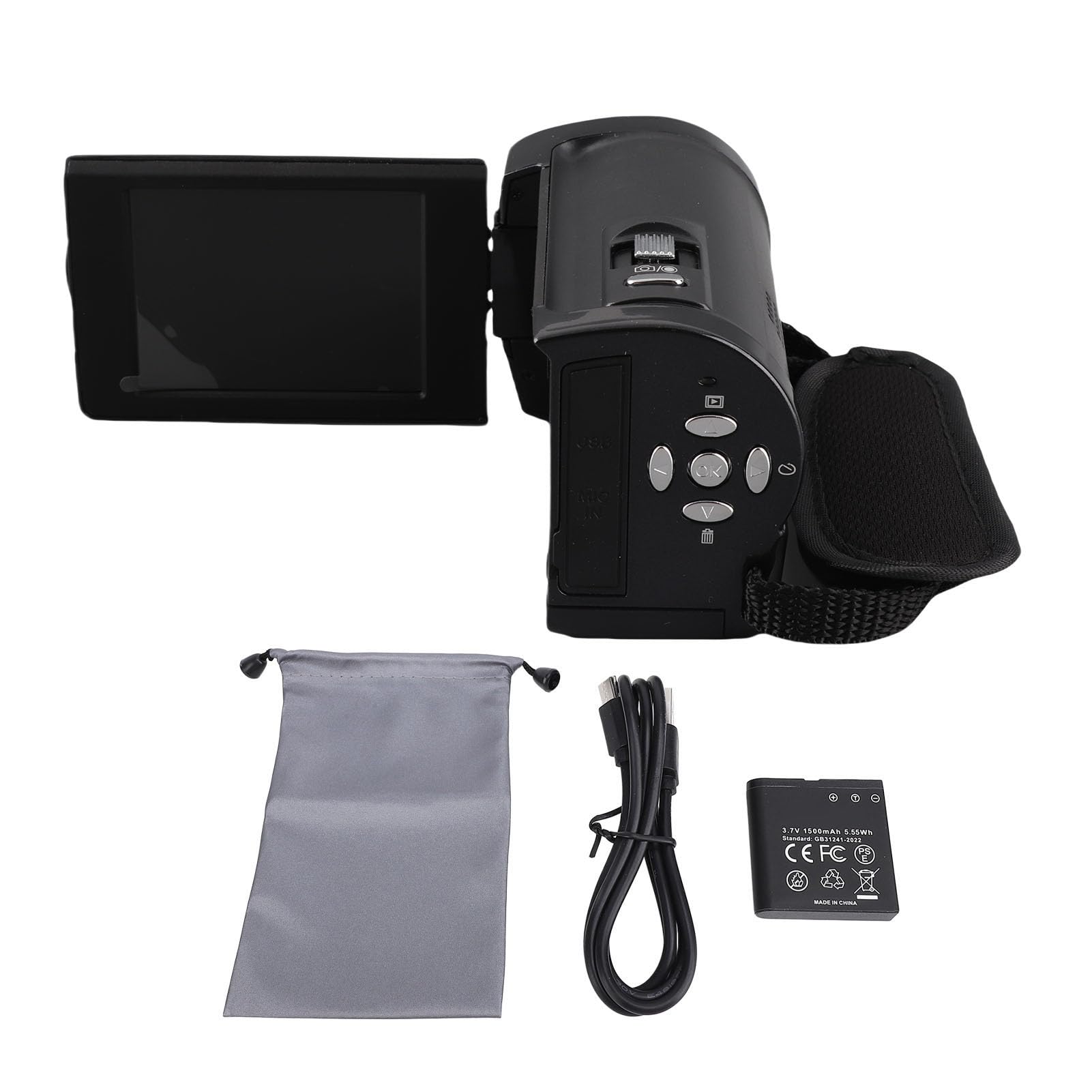 Amazon | 2.7K カムコーダー ビデオカメラ、56MP写真撮影対応の