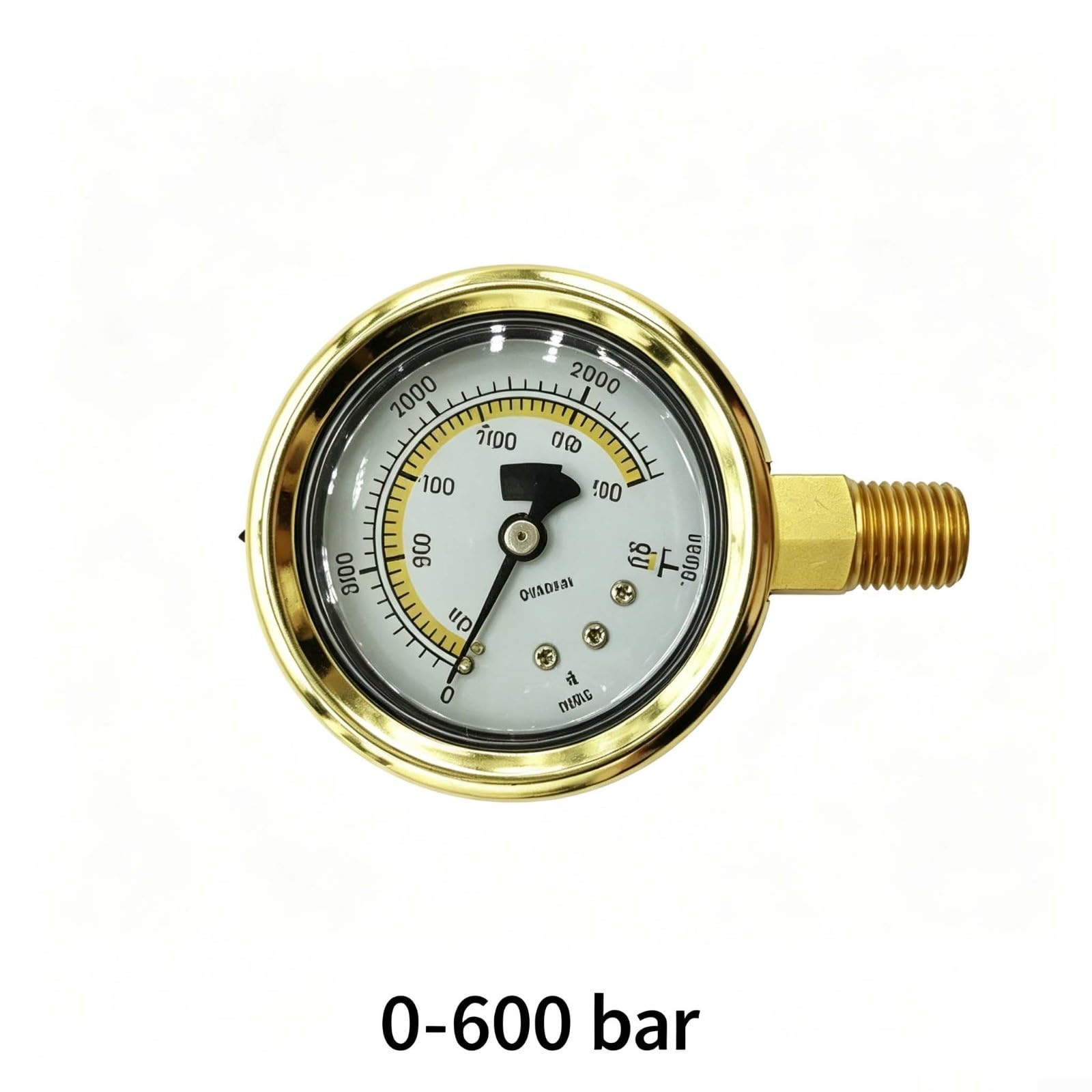 Przemysłowy manometr 0-600bar 0-8000psi miernik hydrauliczny