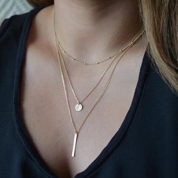 Long Chain Jewelry Choker Necklace 