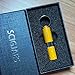 Portable Cigar Punch Cigar Cutter Twin Nubber Cigar Pick 2 in 1 Multitool W/Key Ring (Yellow)