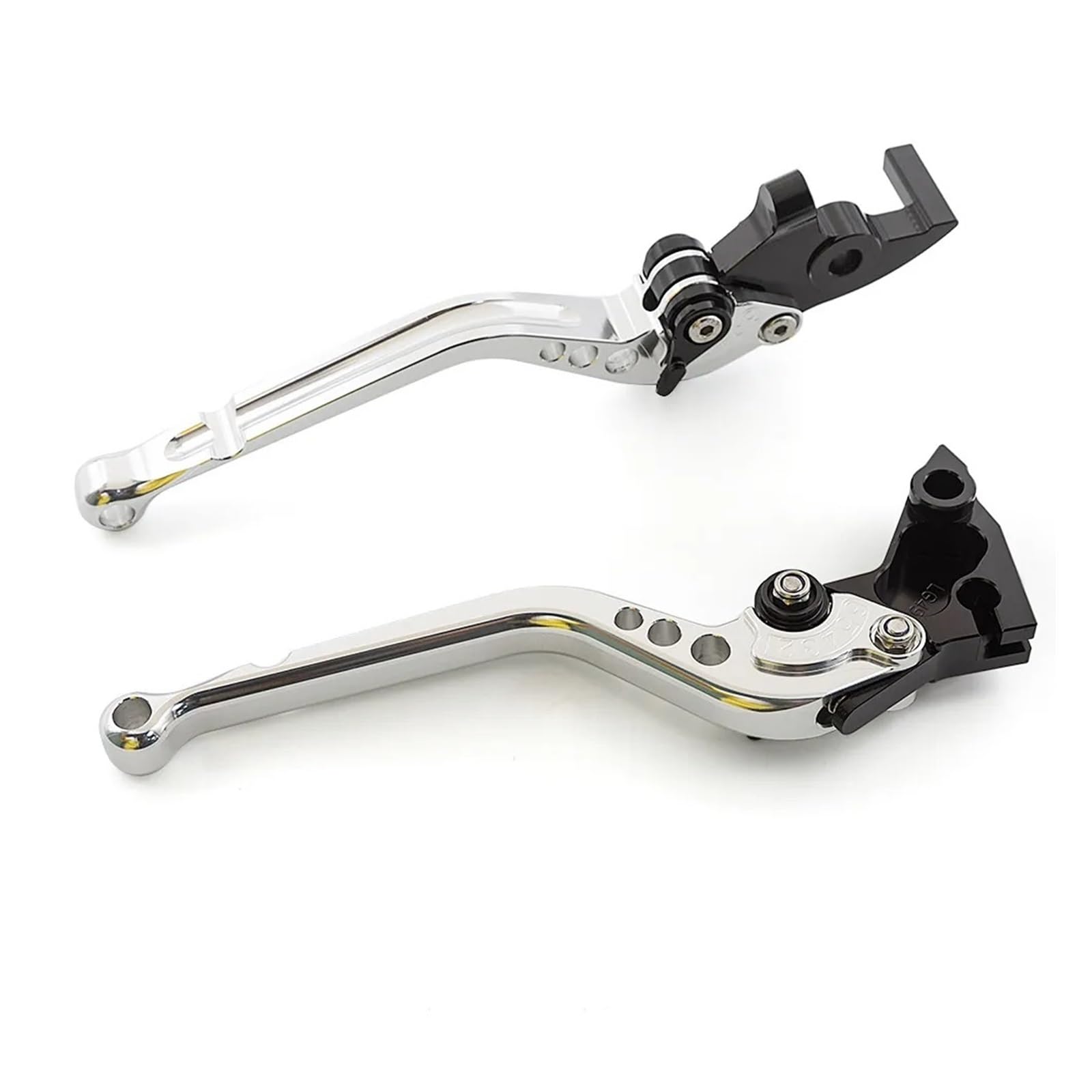 Bskwaq Silver Motorcycle Brake Clutch Levers For Ducati 848 Evo 749 999 959 1098 1198 1199 899 1299 Adjustable Brake Clutch Lever