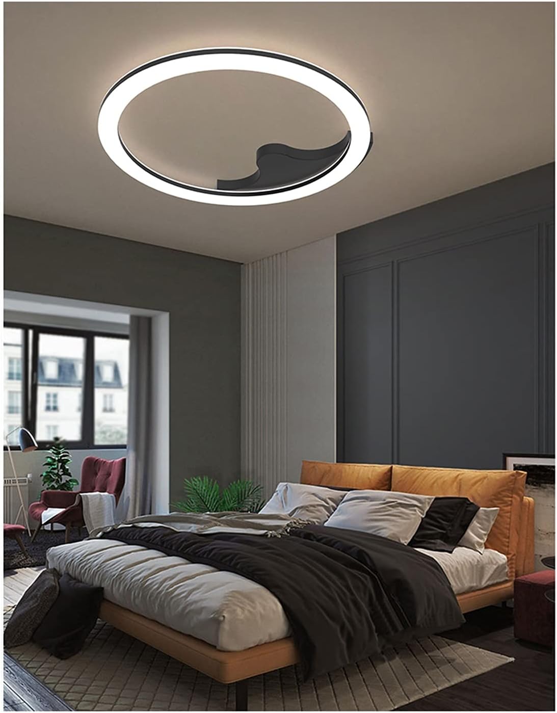 Chandelier, LED Modern Chandelier Lamp Modern LED Ceiling Lights Compatible with Living Room Bedroom Home Interior Luminaire LED Ceiling Lamp Compatible with Office Shop Use Home Modern LED Chandelie