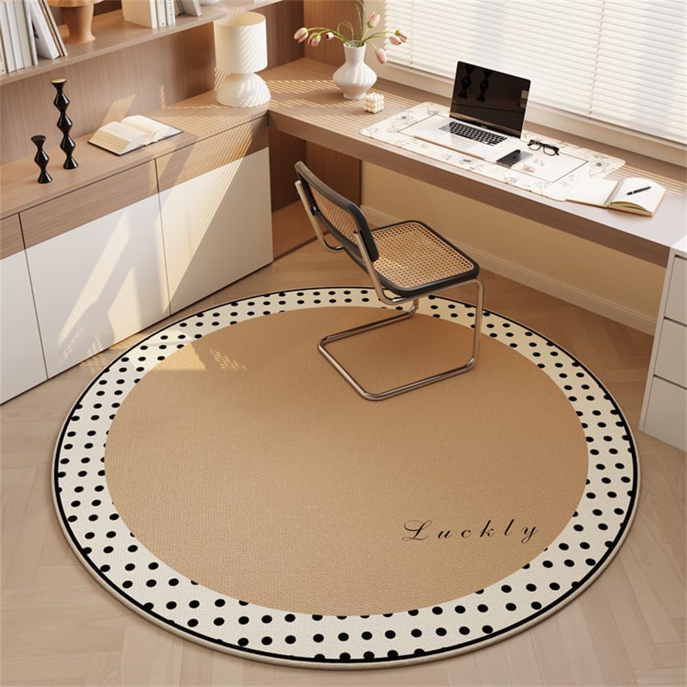 SSDDLZEQ Premium durable range Minimalist-style Wooden Floor Mats For Computer And Gaming Chairs(Playful Style,140cm)