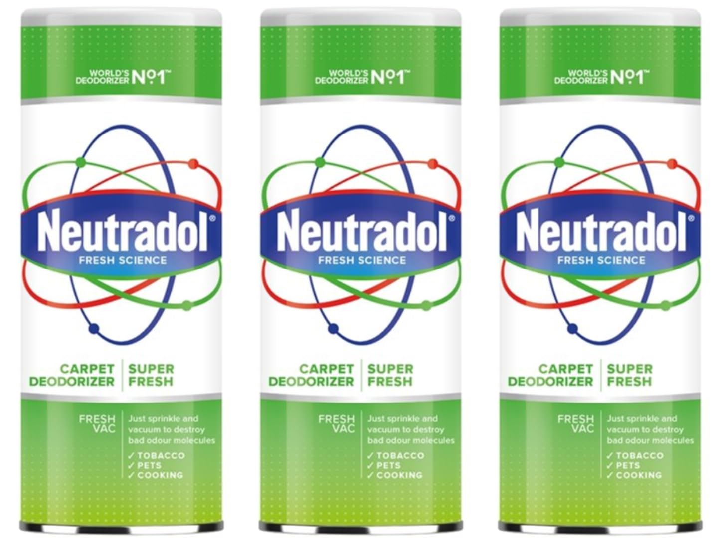 Neutradol Carpet Deodoriser | Super Fresh 350g (pack of 3)