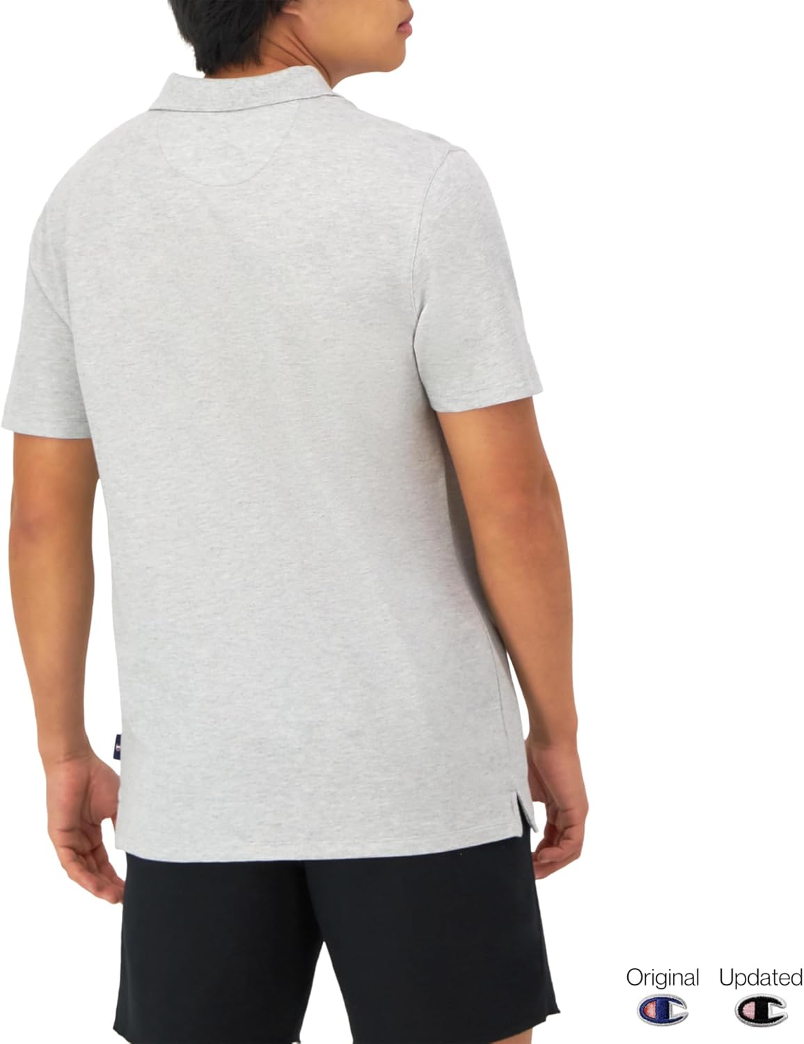Champion Men's Polo T-Shirt, Moisture Wicking, Best Polo Shirt for Men, Short-Sleeve Tee
