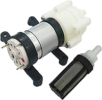 Vista 8 de CONQUERALL Bomba de succión 385 DC 6V-12V bomba autocebante de diafragma con conjunto de tubería de agua adecuada para mesa de té DIY pequeña bomba