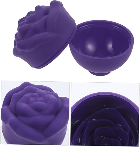 Miniatura 2 de ABOOFAN Bandeja de hielo de cara de rosa, moldes de silicona para hornear pasteles, cubo, cara, hielo, masajeador facial, bandejas de hielo de