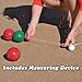 GoSports 100 mm Regulation Bocce Set with 8 Balls, Pallino, Case and Measuring Rope - Premium Official Size Set