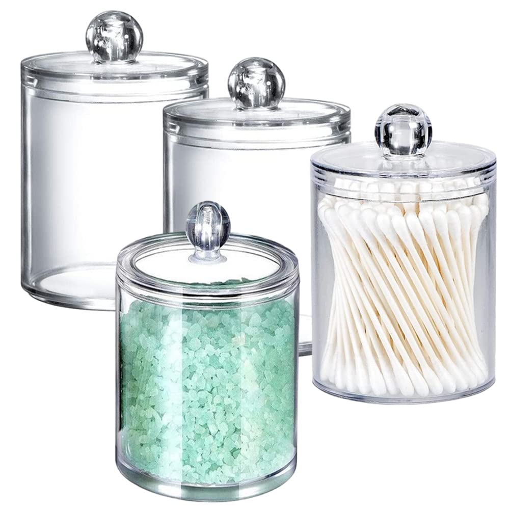 Confezione da 4 dispenser per batuffoli di cotone, tamponi di cotone