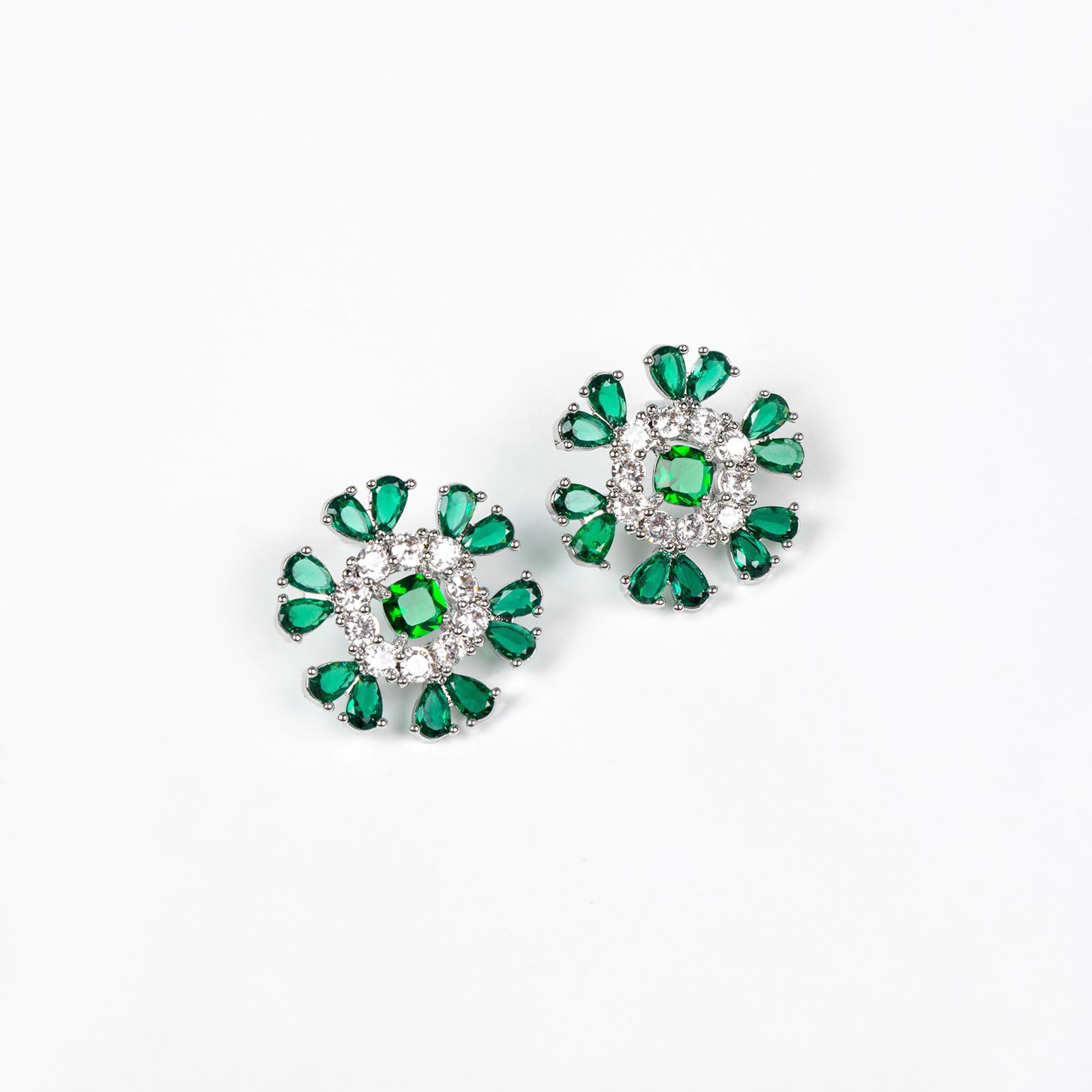 Juego de collar y pendientes de diamantes de imitación
