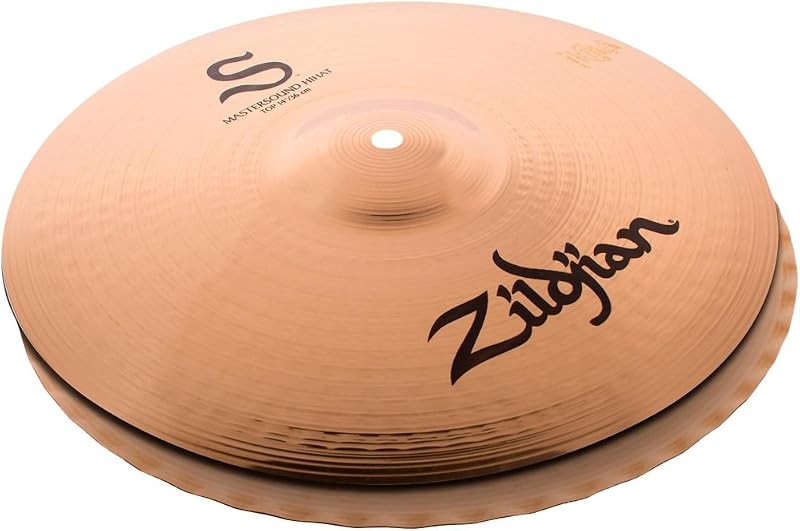 Zildjian 14" S Mastersound HiHat - Top | Crisp Chick Articulation, Tight Groove Control, Clean Stick Response, direct replacement for any drum set, Pro Bronze Build