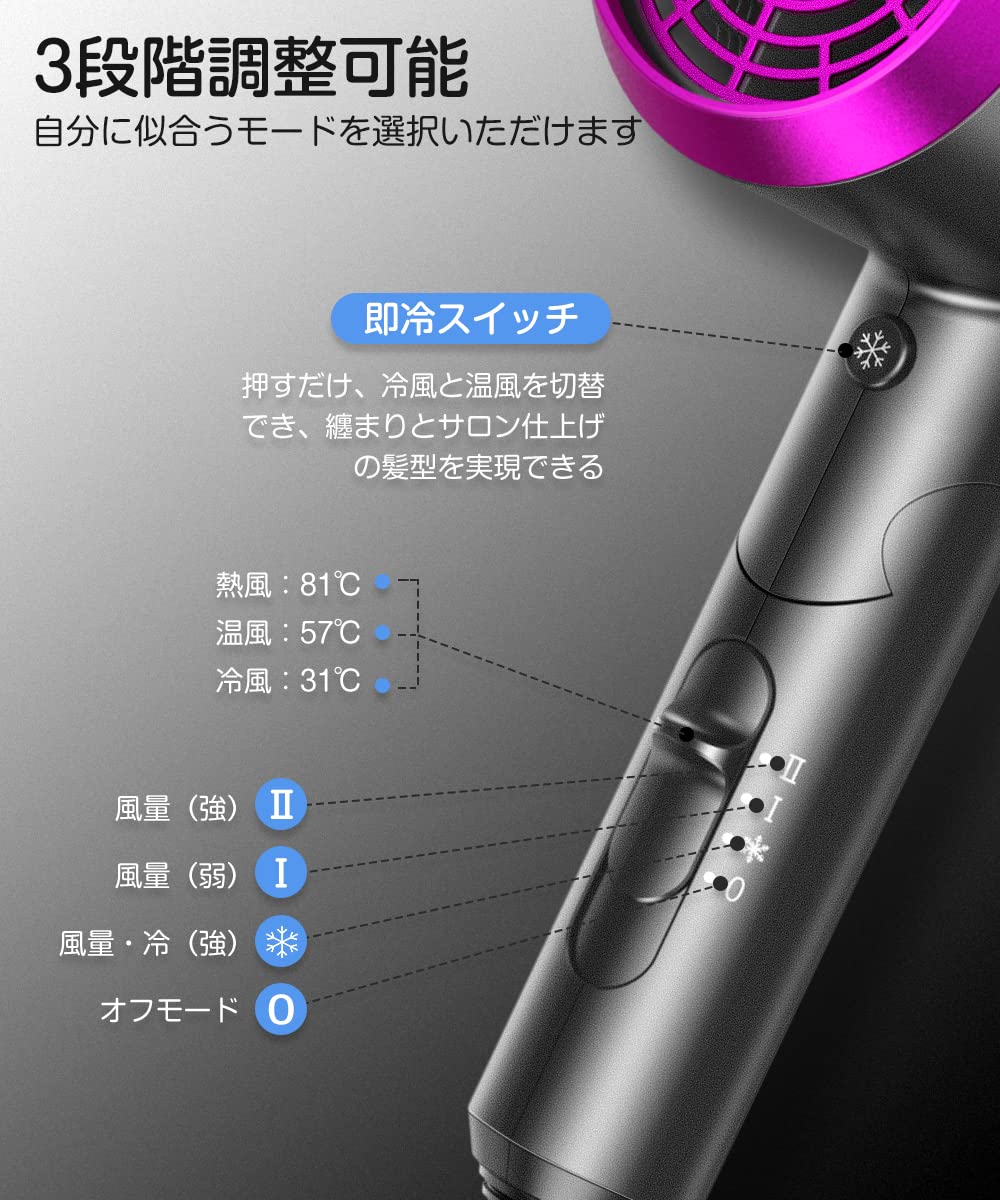 Amazon | ヘアドライヤー大風量 速乾 ドライヤー 超軽量 ランキング