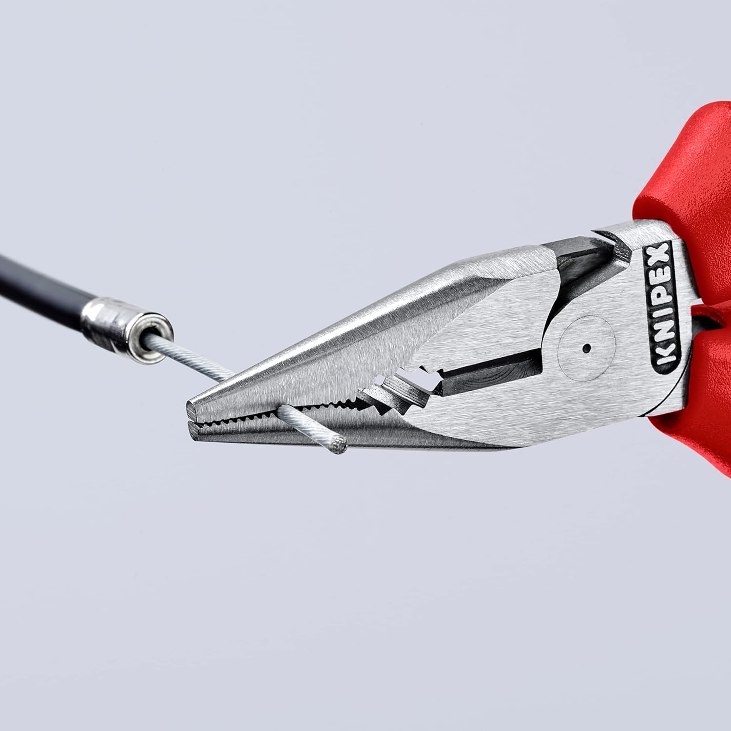 Pince Universelle Multifonctions Knipex 145 Mm Noire - Mâchoires En Pointe, Coupe-fils, Gaines Bi-matière, Référence 08 22 145 SB