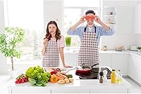 Vista 24 de Africa Map Giraffe Sunset Landscapes Kitchen Bib Apron Vintage Acacia Tree Animal Nature View Polyester Adjustable Apron for Outdoor BBQ Gardening