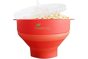 Silicone Microwave Popcorn Popper with Lid and Handles